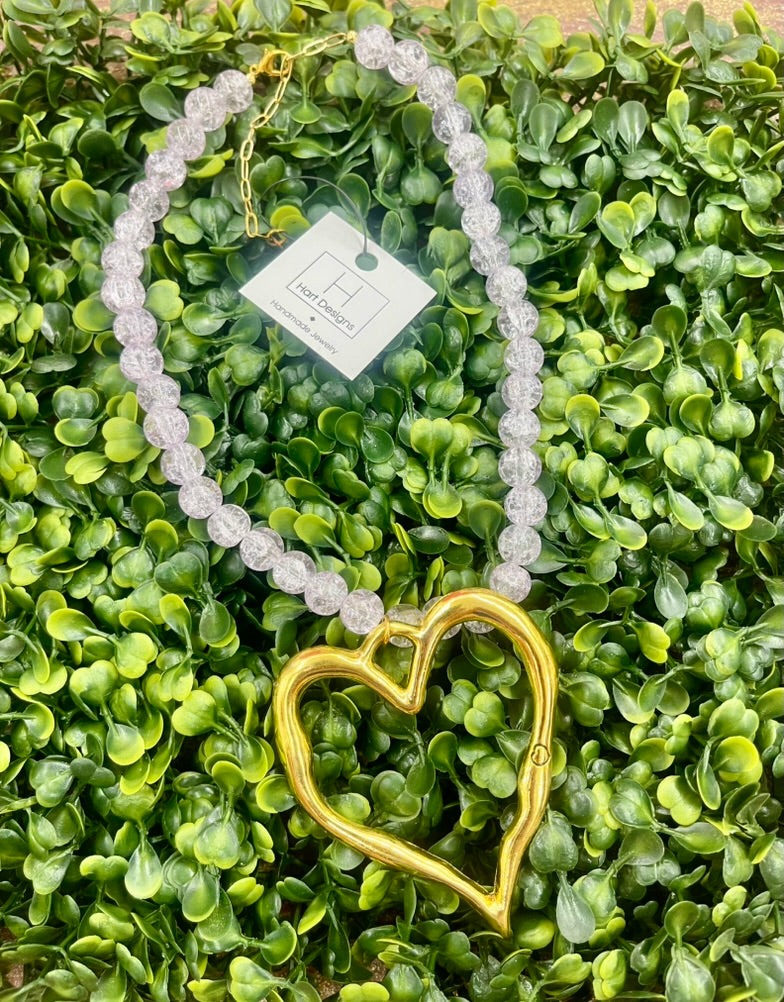 Hart Designs Beaded Heart Necklace