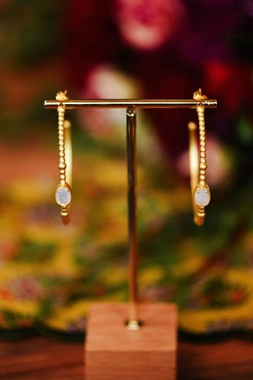 Piper Hoops Mother Of Pearl
