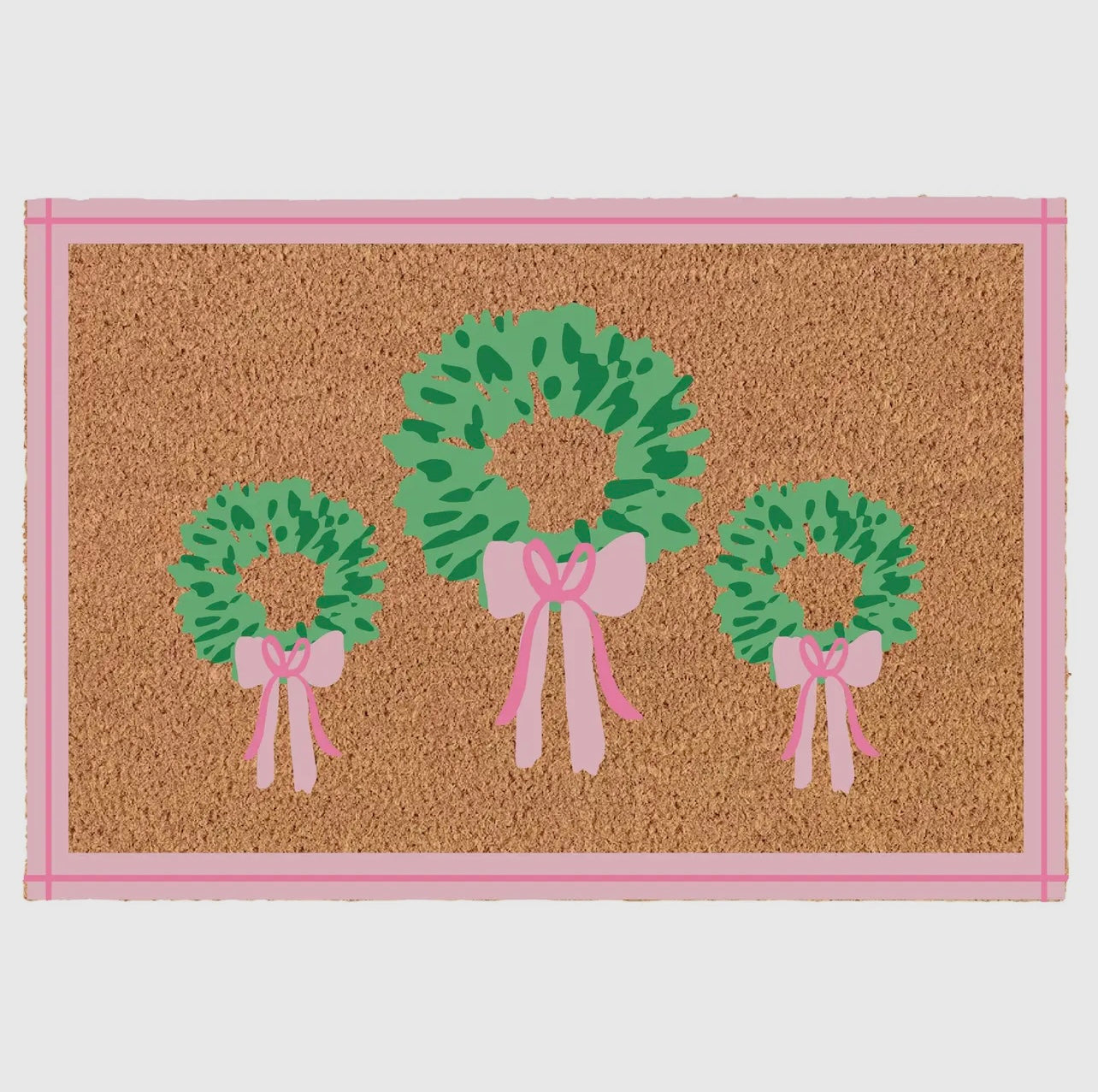 Rosy Wreaths Door Mat