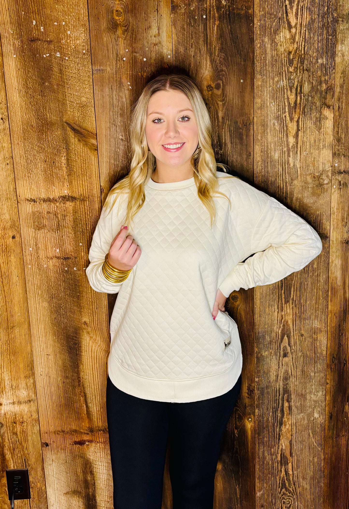 Southern Fried Cotton Pullover- Coconut