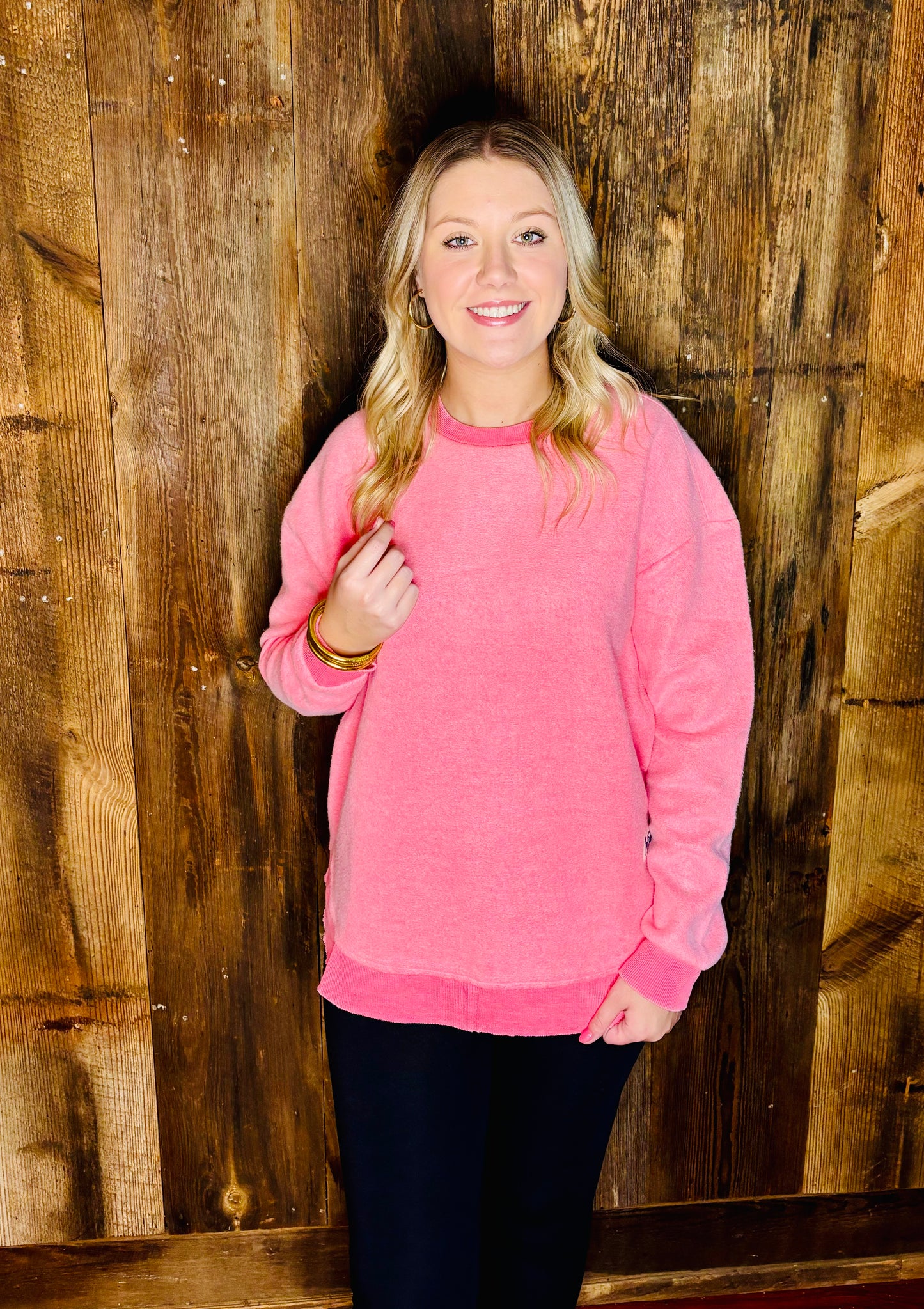 Southern Fried Cotton Pullover- Watermelon